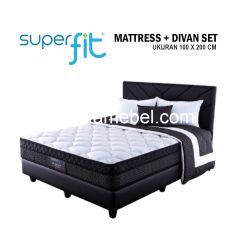 Mattress + Divan  Size 100 Neo Platinum  - Superfit / White - Black 